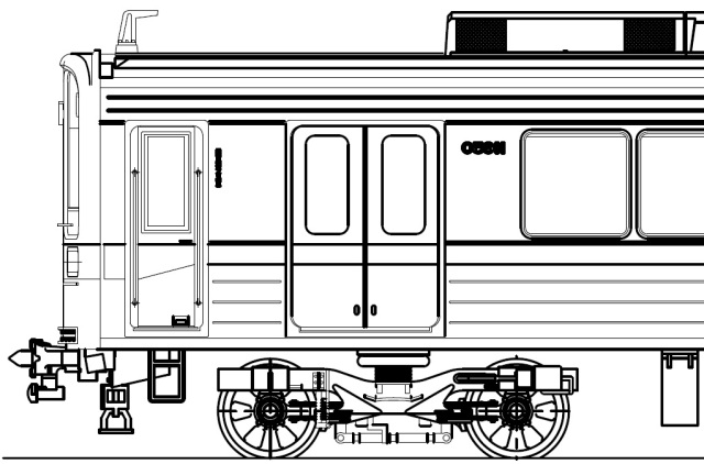東武１００００系 　１００３０型５０番台　先頭２両Ｆキット（パンタグラフ・台車付き）