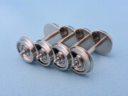 φ10.5プレート車輪　片側絶縁プレーン軸（4軸入）