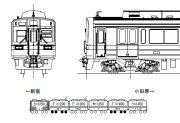 小田急１０００形　未更新・地下鉄対応車　Ｄ　６両編成キット（台車・パンタグラフ付き）