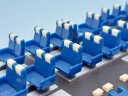 特急用シングルクロスシート（座席色・青）