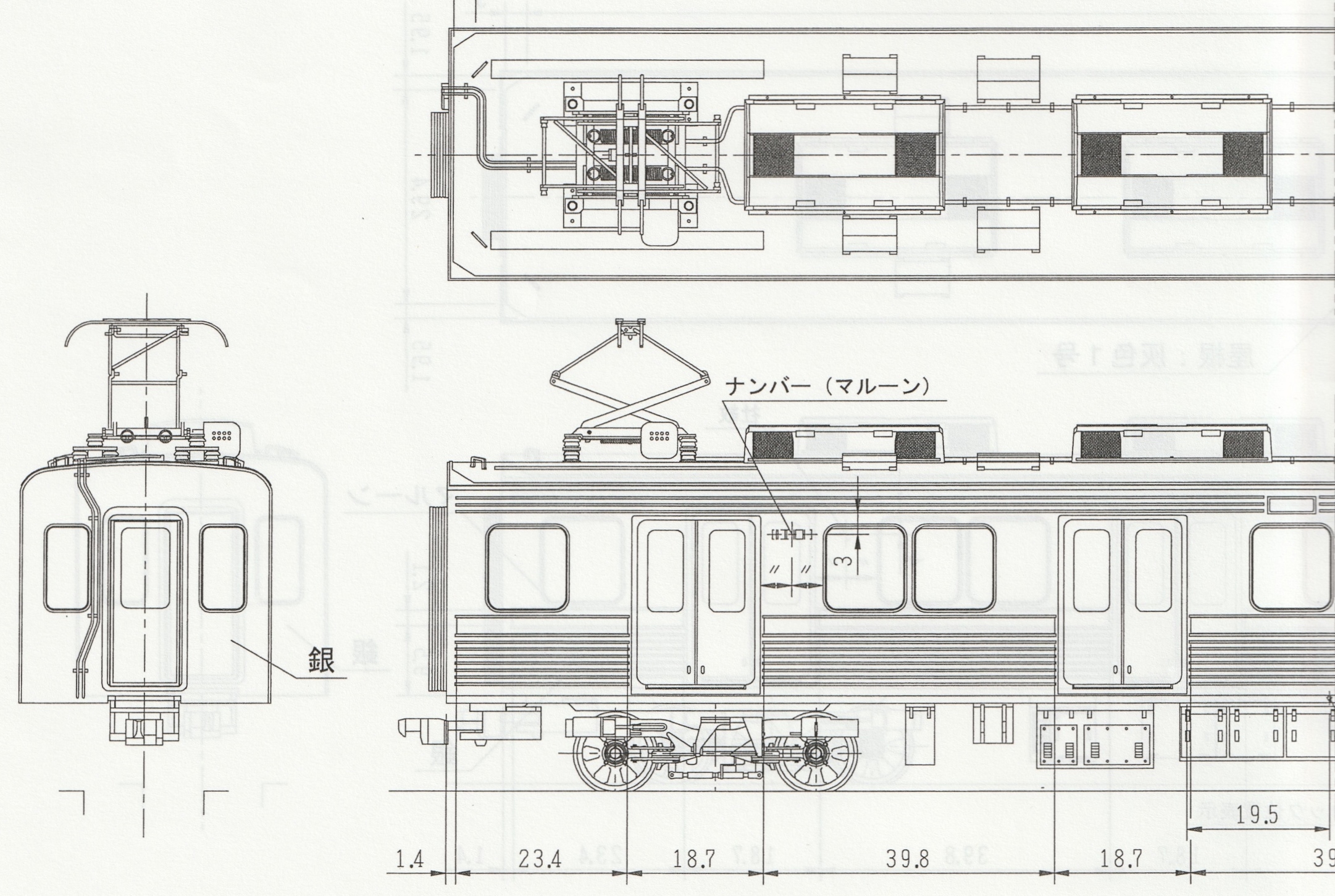 東武１００００系　１・２次車　中間４両Ｆキット