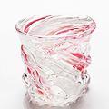 ピンクの琉球ガラス