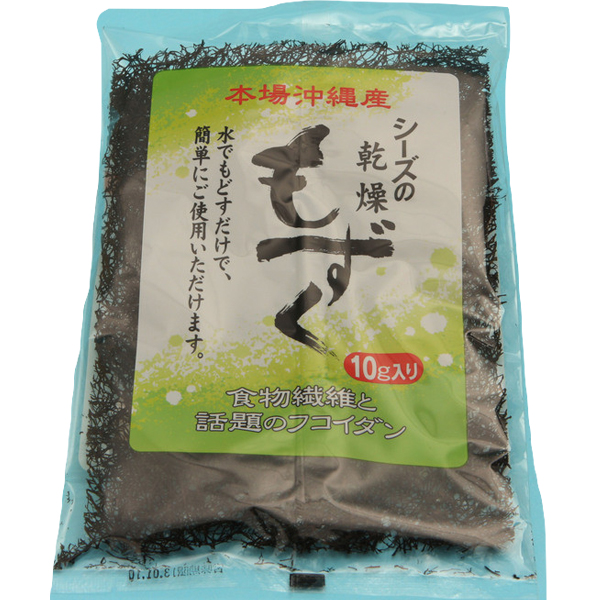 沖縄 お土産 沖縄県産の新鮮な太もずく使用 乾燥もずく 10g