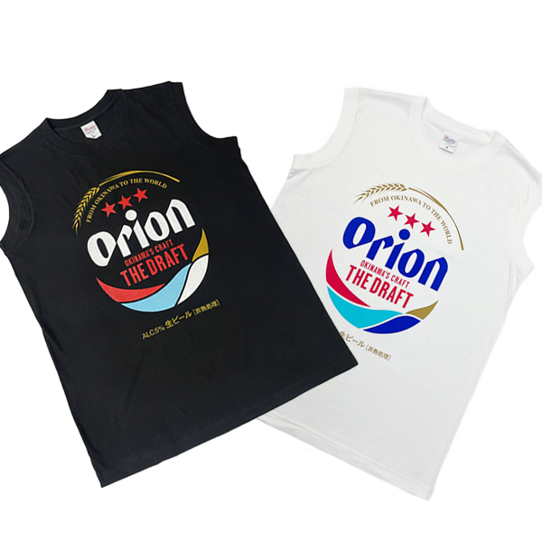 雑貨 沖縄 お土産 オリオンビール コラボ tシャツ T-SHIRTS メンズ 半袖 綿100% オリオンオリジナルTシャツ ノースリーブ BIGロゴ