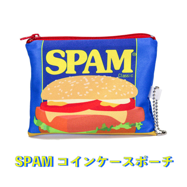 沖縄 お土産 コンパクト ポーチ スパム 軽量 SPAM コインケースポーチ