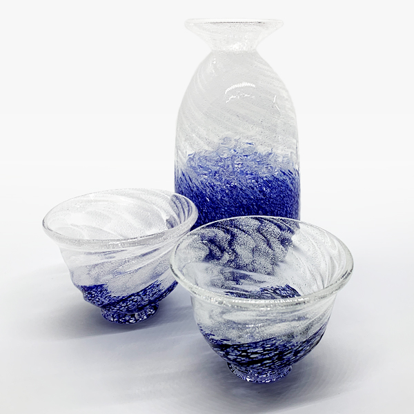 とっくり 徳利 日本酒 酒器 冷酒 琉球ガラス グラス コバルト徳利