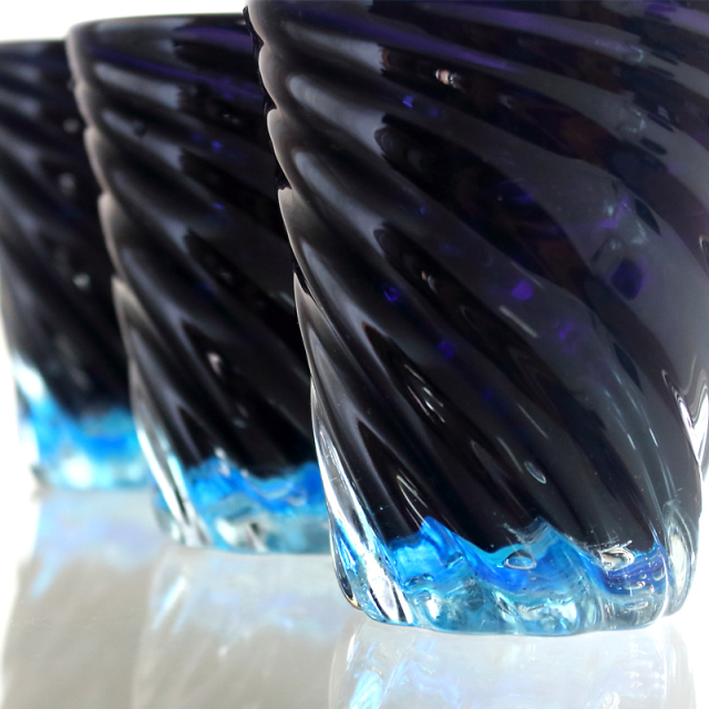 ガラス タンブラー おしゃれ プレゼント 沖縄 琉球 ガラス コップ 青の洞窟 モールグラス 小