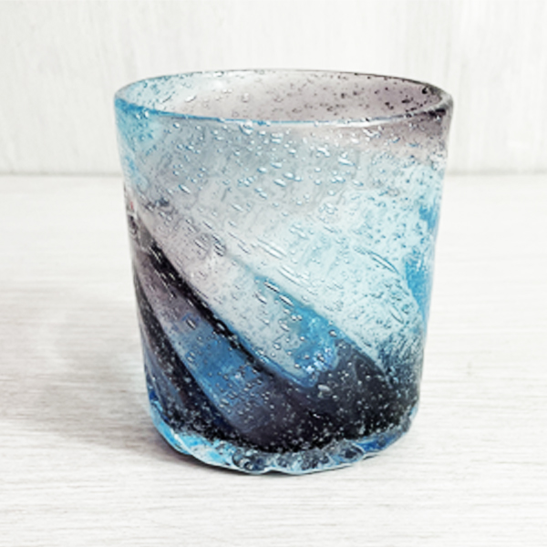 琉球 ガラス ロックグラス 沖縄土産 冷茶グラス コップ カップ【ビーチ