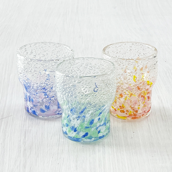 琉球ガラス グラス 沖縄 お土産 冷茶グラス コップ カップ 気泡の海 