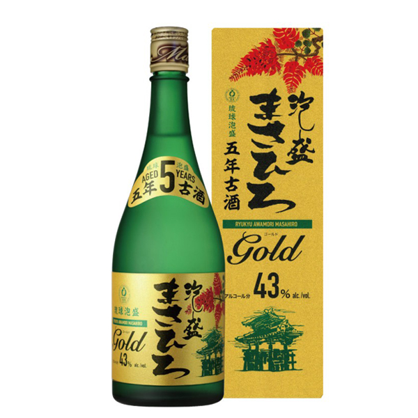 泡盛 まさひろ ゴールド 5年古酒 43度 720ml まさひろ酒造 焼酎 沖縄土産 ギフト 家飲み