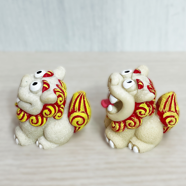 かわいい シーサー 置物 玄関 沖縄 シーサー 土産 ペア 記念品 魔除け
