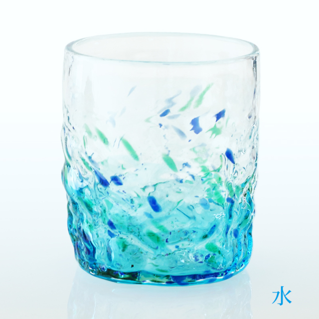 琉球ガラス　グラス二個 0f2760e9a0333a7a7b213fe471d2a2