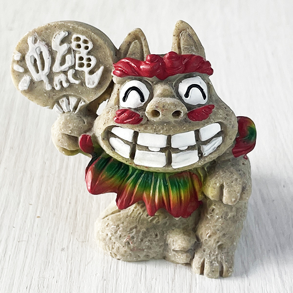 沖縄土産 シーサー 置物 ミニ 玄関 長生きシーサー