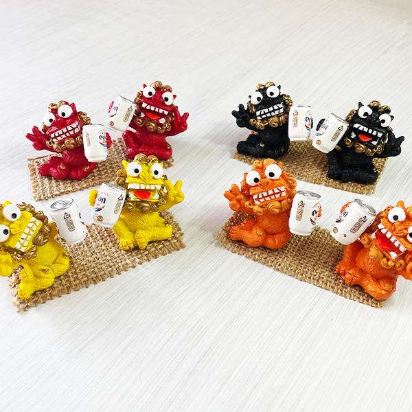 シーサー 置物 ミニ 玄関 沖縄 お土産 オリオンビール 沖縄限定