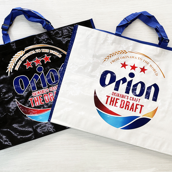 新デザイン☆黒 沖縄 オリオンビール ORIONBEER エコバッグ 新品未使用