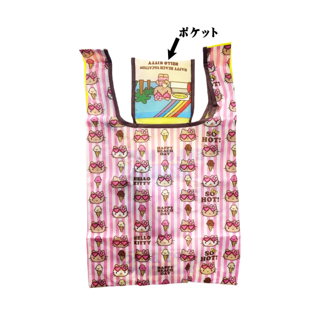 サンリオ 日焼けキティ HELLO KITTY EcoBag 雑貨 沖縄 お土産 SANRIO