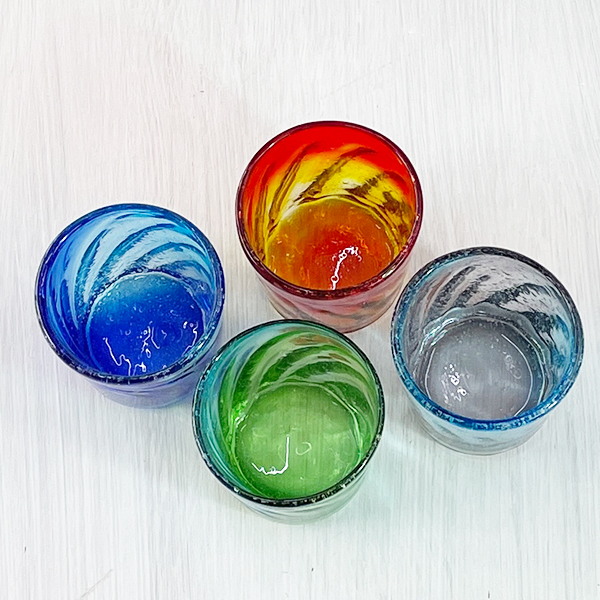 冷茶グラス コップ カップ 琉球ガラス グラス 美ら海ロックグラス