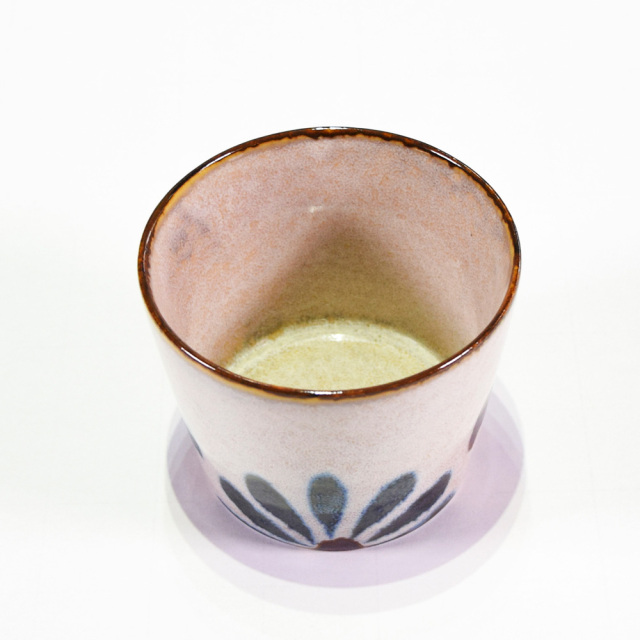 新品⭐︎沖縄　やちむん　お茶碗　マカイ　そばちょこ　セット　ハート　葉紋　茶　緑 新品⭐︎沖縄 やちむん お茶碗 マカイ そばちょこ セット ハート