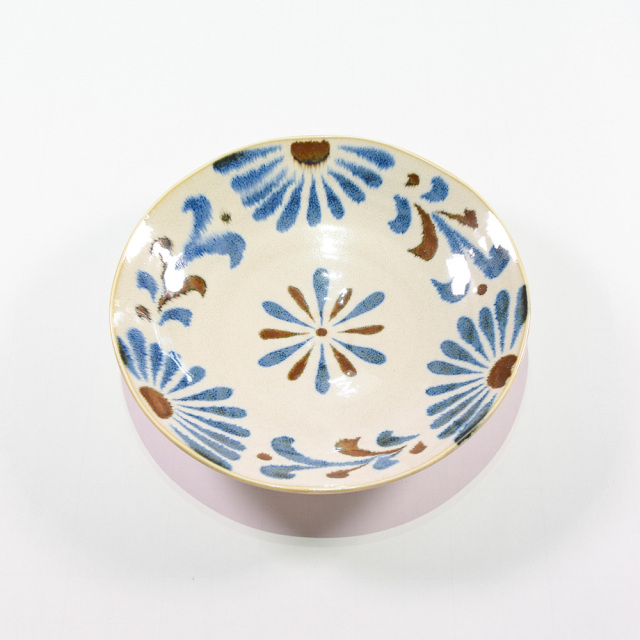 沖縄 お皿 食器 お土産 お取り寄せ 南国 かりゆし やちむん 和食器 プレート 丸皿 おしゃれ 贈り物 贈答品 南国風食器 かりゆしシリーズ 和軽9吋スープ