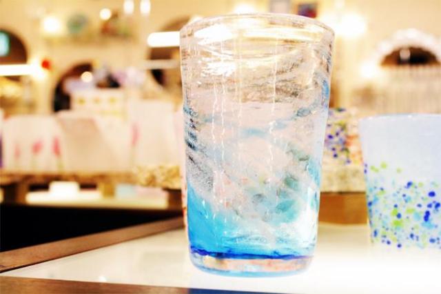 琉球ガラス/サーフィンビアグラス