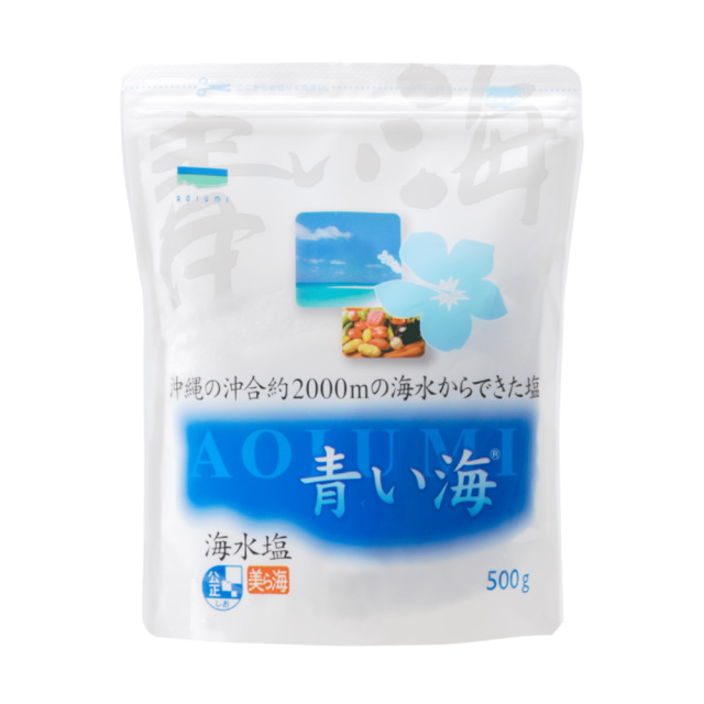 塩 糸満 沖縄 沖縄県産 海水塩 お塩 調味料 グルメ ソルト ミネラル お土産 沖縄の海水塩 青い海 500g