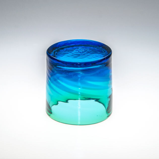 琉球ガラス グラス コップ 誕生日 プレゼント 男性 女性 おしゃれ 沖縄 お土産 ギフト ロックグラス イラブチャー モールロックグラス ライン入り