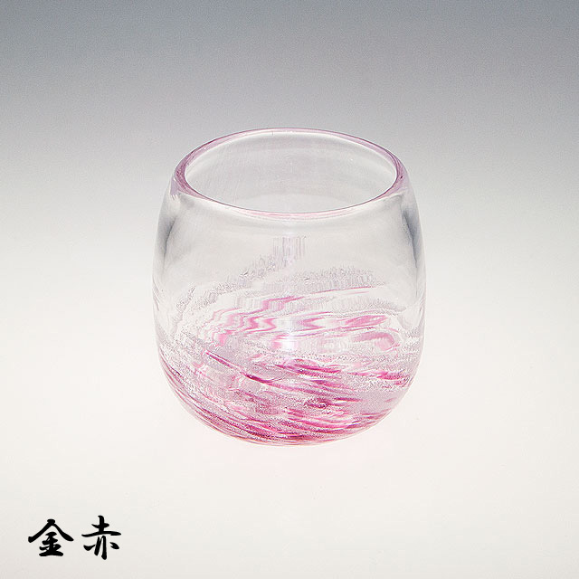 赤色ガラスデキャンタ 金色装飾付き DSC4841.jpg