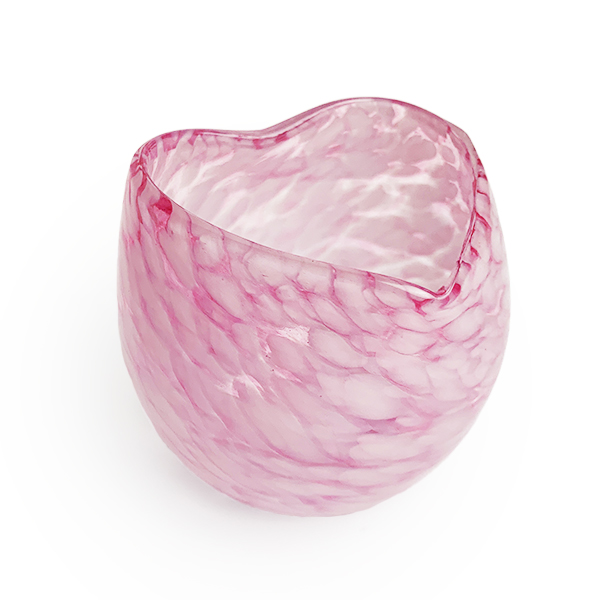 琉球ガラス 琉球グラス 沖縄 お土産 おうちカフェ 家飲み 宅飲み お酒 おちょこ お猪口 ぐい呑み 日本酒 冷酒 クラウドハートぐい呑みグラス ピンク