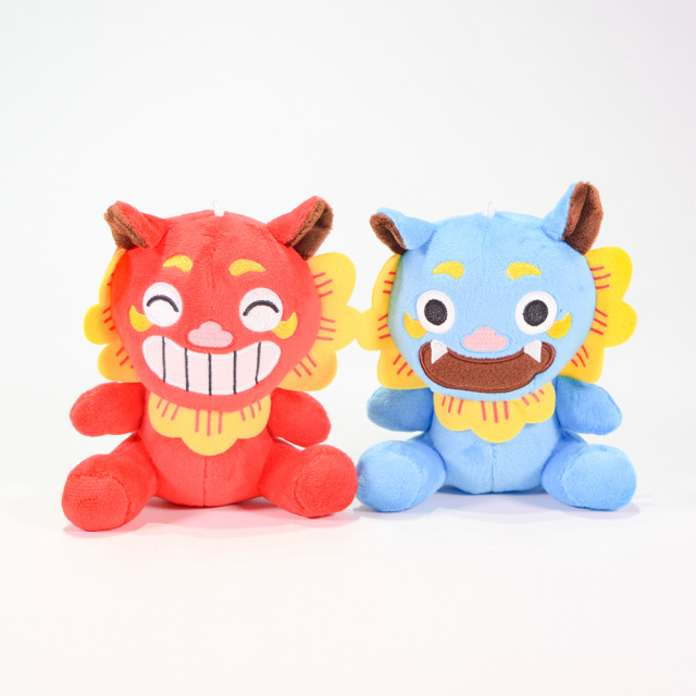 シーサー かわいい ぬいぐるみ キーホルダー お取り寄せ 置物 玄関 沖縄 お守り 土産 シーサーぬいぐるみ BC付