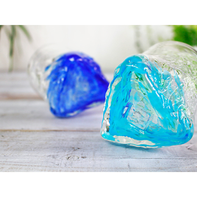 夜光貝 (ほたるガラスカフェ結様。)3点セット『ヤモリ/タツノオトシゴ