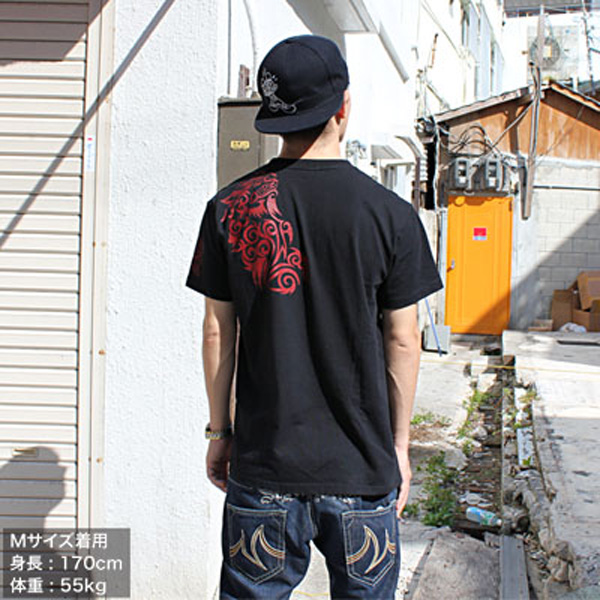 お揃いペアルックTシャツ メンズ レディース 沖縄 お土産 半袖 綿100% コットン JAM MARKET 阿吽-あうん- Tシャツ