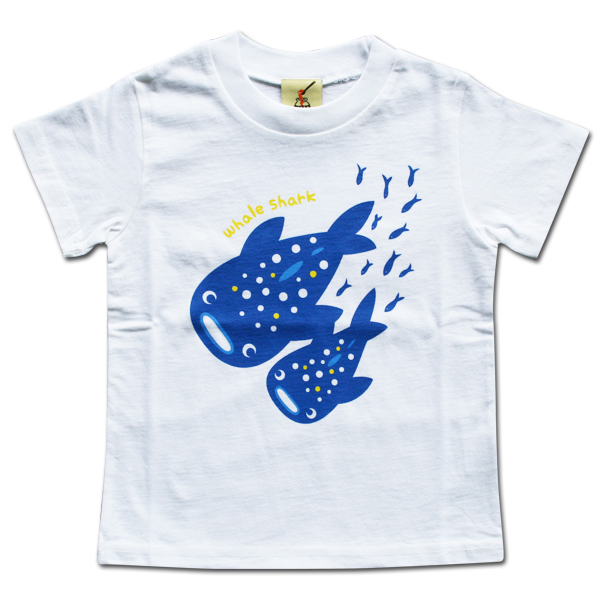 沖縄 Tシャツ 親子お揃い キッズ ペア お土産 半袖 綿100% コットン JAM MARKET Whale Shark