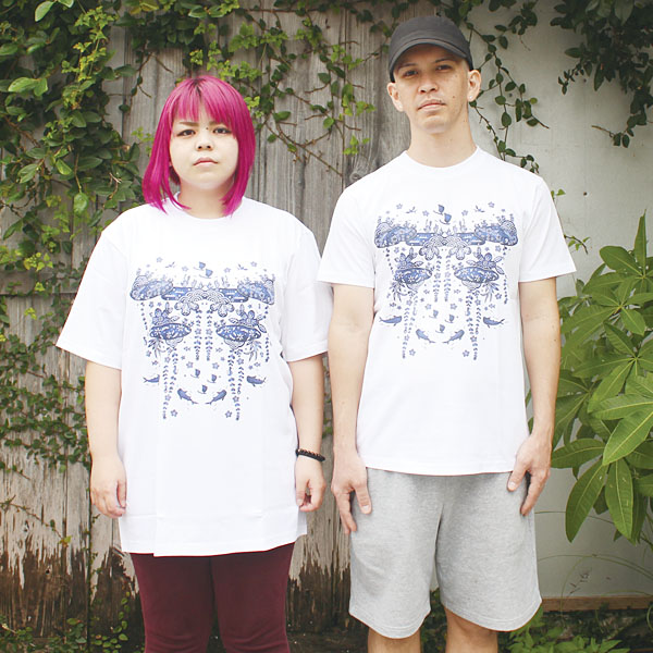 沖縄 Tシャツ 親子お揃い メンズ レディース ペア お土産 半袖 綿100% コットン JAM MARKET 松竹梅