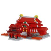 nanoblock ナノブロック 首里城 SHURI CASTLE ブロック 840pc DIYおもちゃ 教育玩具 マイクロサイズ 親子ゲームキット 小粒ビルディングブロック NBM-030