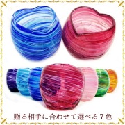 琉球ガラス「美ら海ハートグラス」