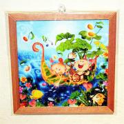 木精キジムナーのアートちび絵「クロトン号/Sサイズ37番」