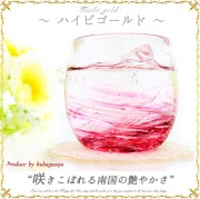 琉球ガラス 沖縄 お土産 おしゃれ 誕生日プレゼント 蛍石入り「LOVE＆STARタルグラス」