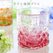 ロックグラス 焼酎グラス 結婚祝い 引き出物 おしゃれ 誕生日 プレゼント【ホタル珊瑚グラス】