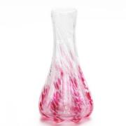 【琉球ガラス】 さざ波一輪挿しロング☆金赤