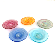 お皿 おしゃれ ガラス 食卓 和食 盛り皿 琉球ガラス 醤油皿 海月小皿