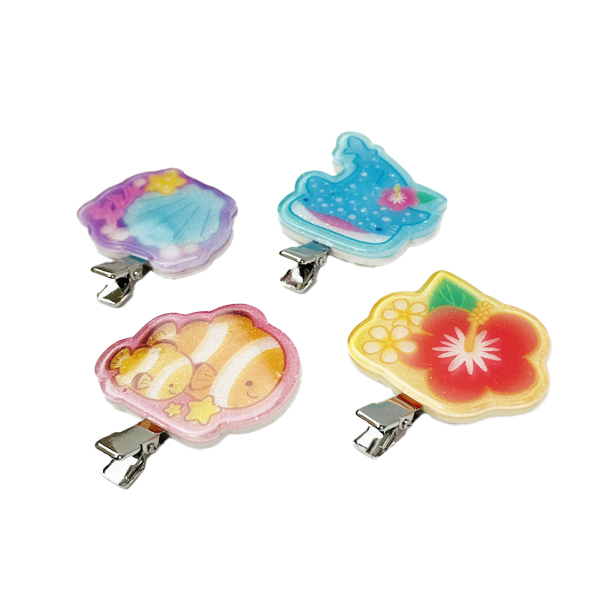 ヘアピン 沖縄 お土産 沖縄限定 パッチンピン パッチン留め ヘアアクセサリー 前髪クリップ