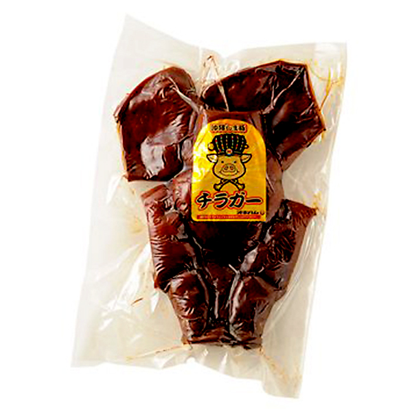 沖縄 お土産 豚の顔の皮 お取り寄せ グルメ 蛋白質 コラーゲン豊富 味付チラガー 1枚 冷蔵