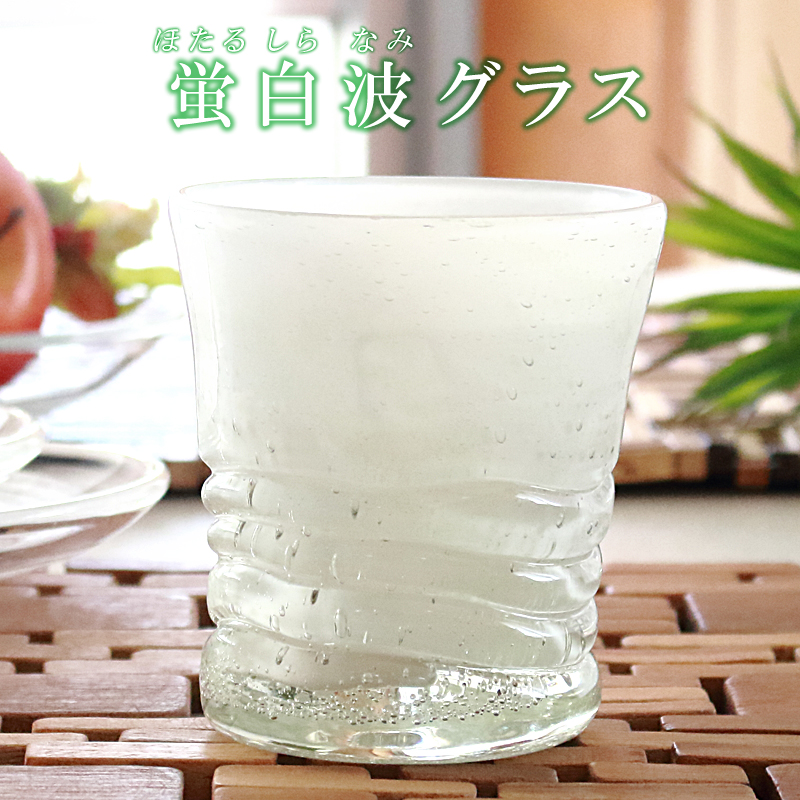 ロックグラス 焼酎 泡盛 日本酒 誕生日プレゼント「蛍白波グラス」