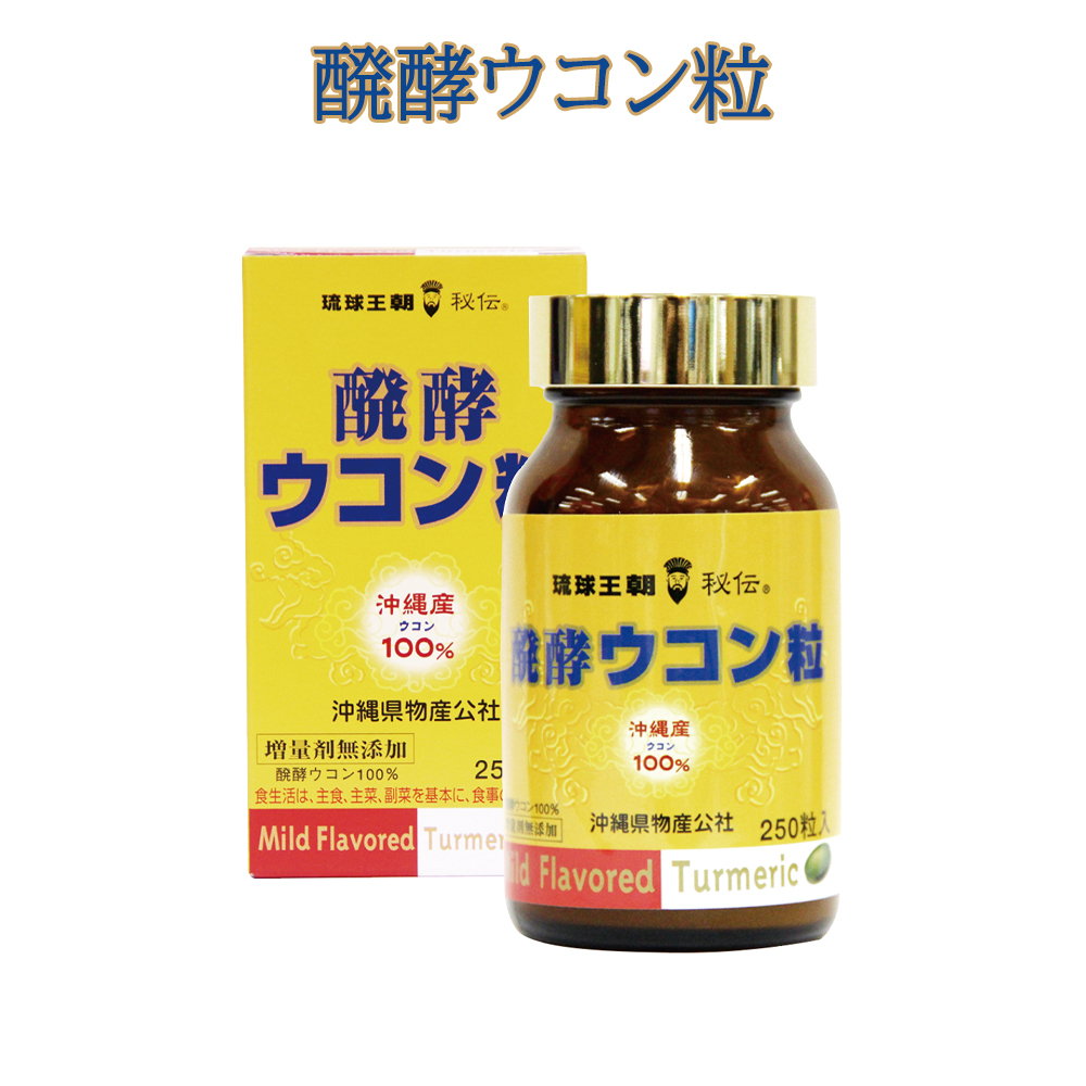 発酵ウコン100% 粒状 クルクミン 増量剤無添加 ウッチン サプリメント お酒好き 美容 健康 醗酵ウコン粒 250粒