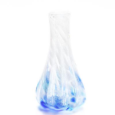 【琉球ガラス】 さざ波一輪挿しロング