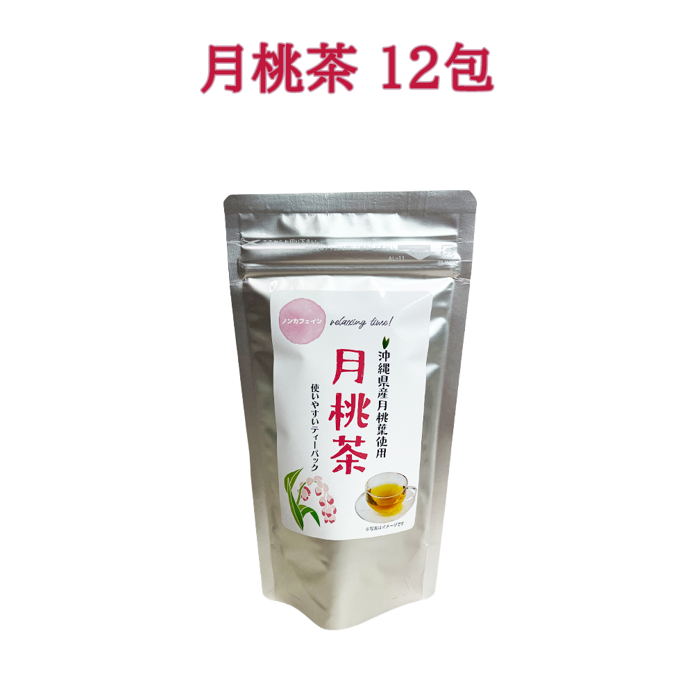 ハーブティー ノンカフェイン お茶 ティーパック 沖縄 お土産 沖縄県産月桃葉使用 月桃茶 2g×12包