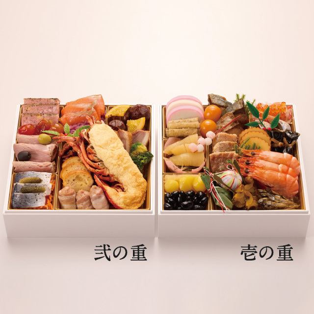 送料分　ご面倒おかけします 全国送料無料】おせち 3人前 三段重 解凍不要 冷蔵「にほんばれ」千賀