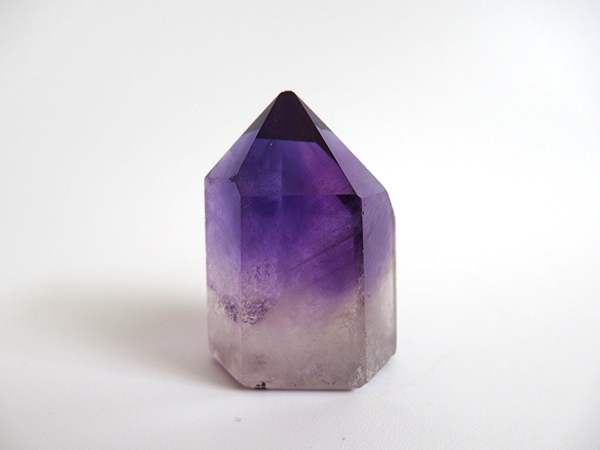 アメジストエレスチャルクォーツ ポリッシュ ポイント マダガスカル産 天然石