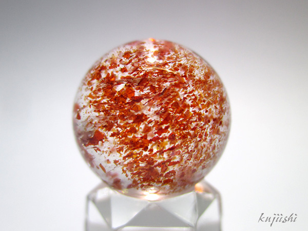 ファイアークォーツ(レピドクロサイトインクォーツ)丸玉 販売【鬮石】