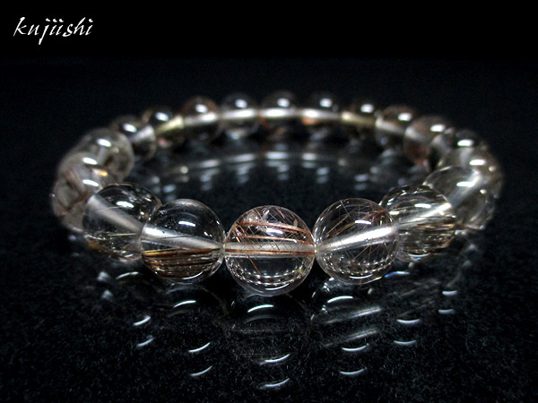 シルバールチルクォーツ ブレスレット 約10～11mm 天然石専門店 【鬮石】